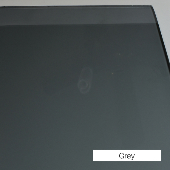 Grey Tempered Glass - Replacement Fireplace Door Glass