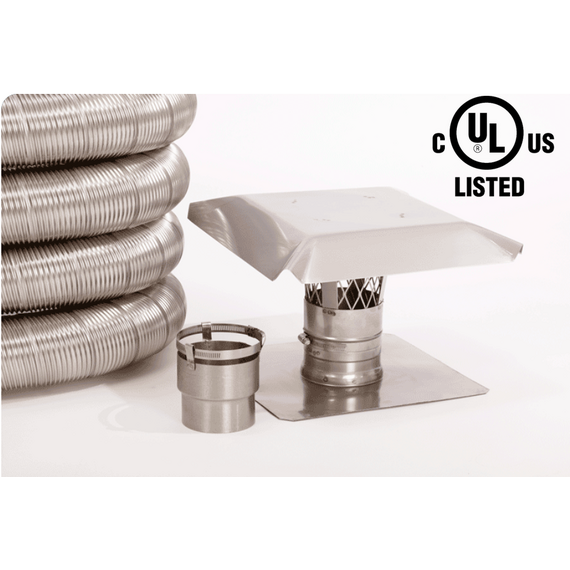 M-Flex 8 inch Diameter Chimney Liner Basic Kit