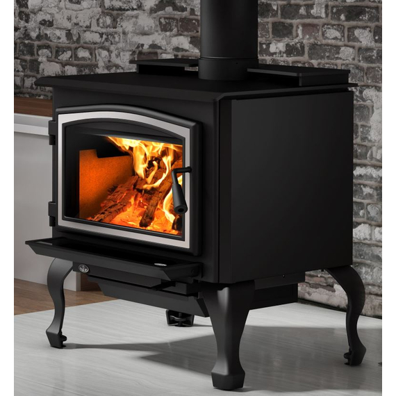 Osburn 2000 Wood	Stove Brushed Nickel Steel Door
