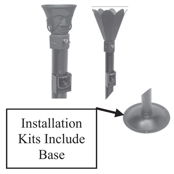 Tiki Torch Installation Kit