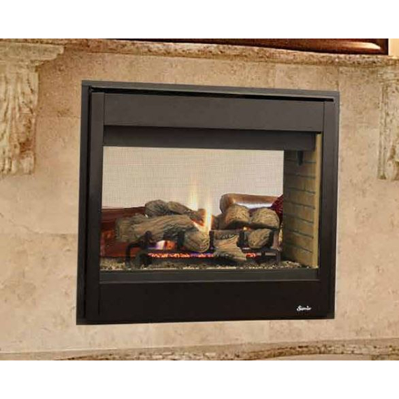 40 Inch See Through Radiant B-Vent Fireplace
