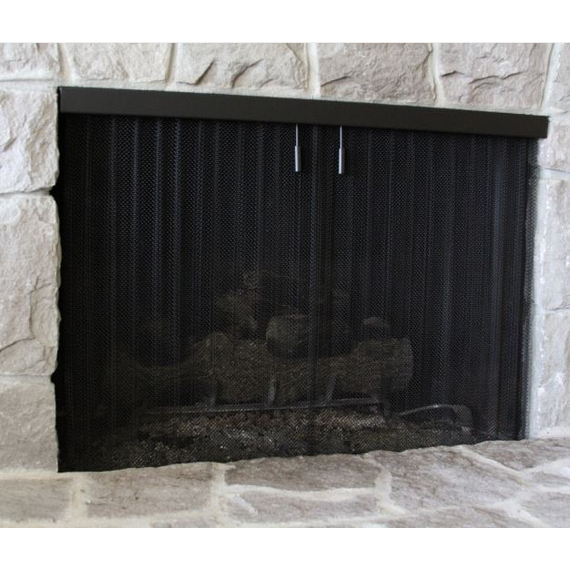 1/8" Superfine Mesh Recessed Screen Up To 84"W x Up To 50"H With Top Valance