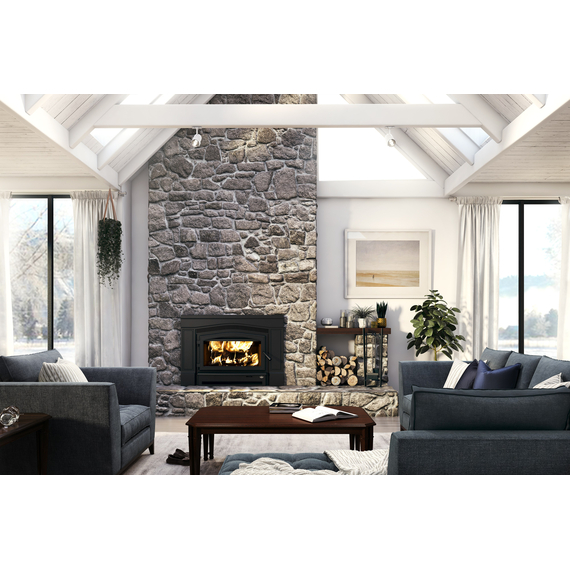 Osbrun 2700 Wood Fireplace Insert Room Setting
