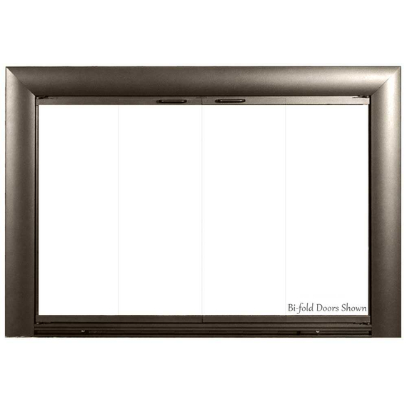 Bungalow Fireplace Door in Solar Bronze Finish