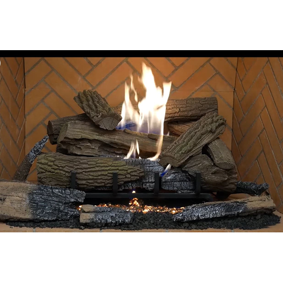 Mossy Oak - Option 1 of 2 Included (Millivolt) Vent-Free Log Set