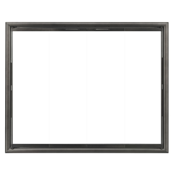 Silhouette Zero Clearance Fireplace Door in Classic Bronze