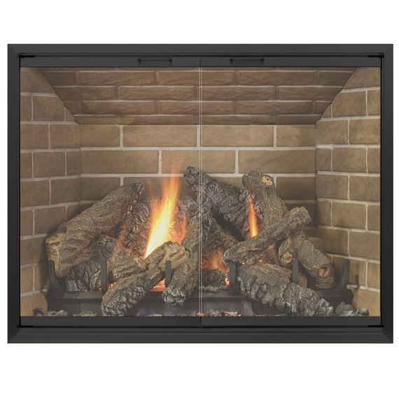 Huntress ZC Fireplace Door - Matte Black - Cabinet Doors