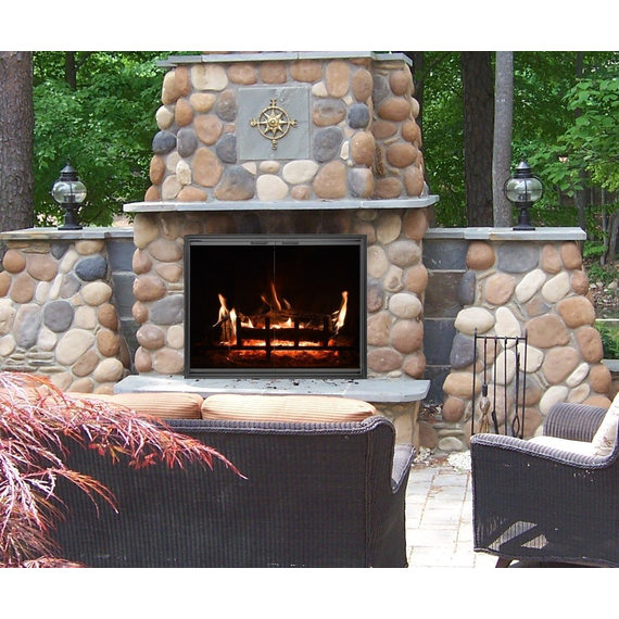 Shadow Fireplace Door Installed
