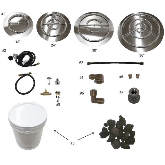 Fire Ring Parts and Included List