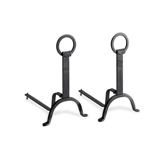 Blacksmith Wrought Iron Andirons