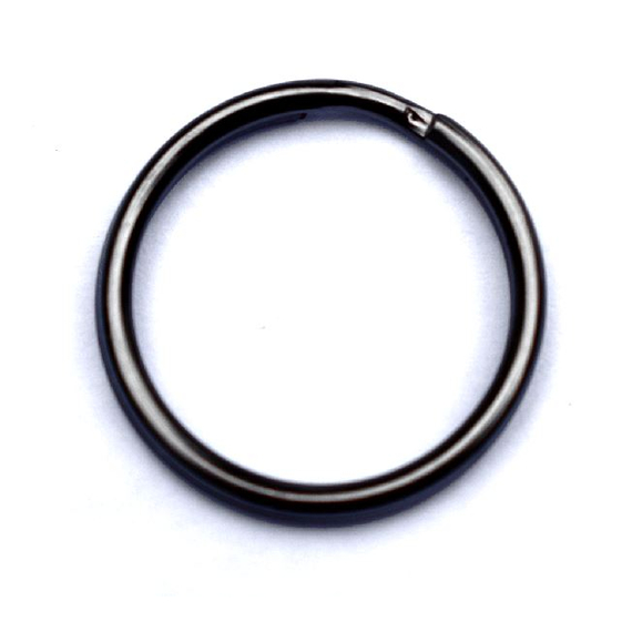 3/4" Split Key Ring - Gun Metal Finish