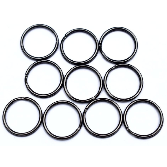 3/4" Split Key Rings - Black Finish
