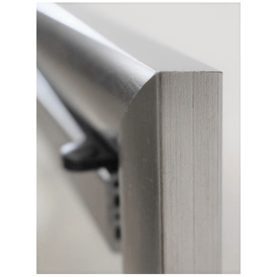 Starlight Brushed Steel Frame Profile