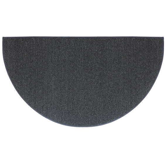 Goods of the Woods 48” x 27” Cottage Charcoal Half-Round Hearth Rug