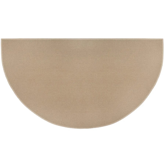 Goods of the Woods 60” x 32” Guardian Tan Half-Round Hearth Rug