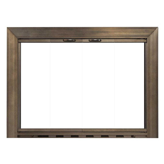 Savannah Masonry Fireplace Door in Solar Bronze