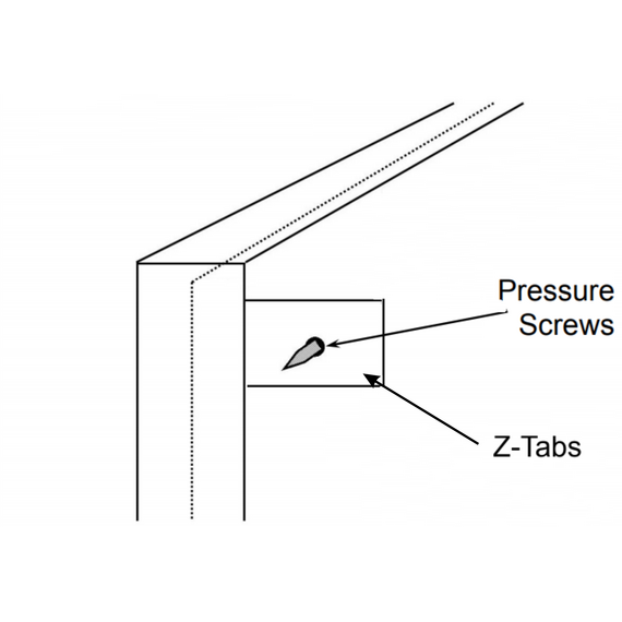 Super Easy Install With Z-tabs on Side And Set Screws