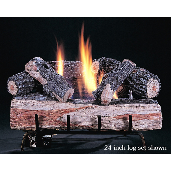 Original Chillbuster Single Burner Reduced Depth Ventless Gas Log Set