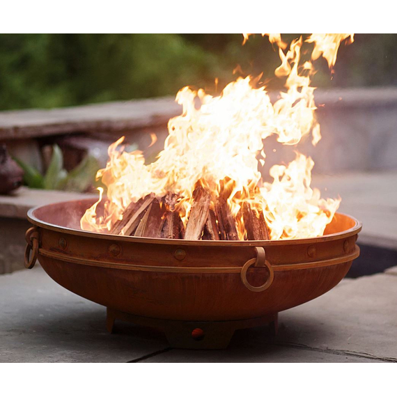 Fire Pit Art 37" Emperor Wood Burning Fire Pit
