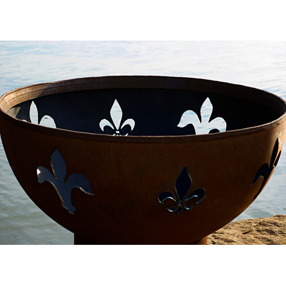 Fleur de Lis Fire Pit No Lit
