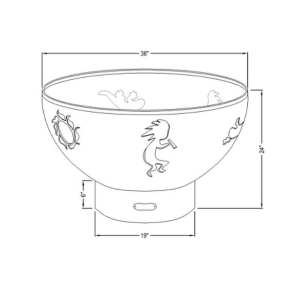 Kokopelli Fire Pit Specs
