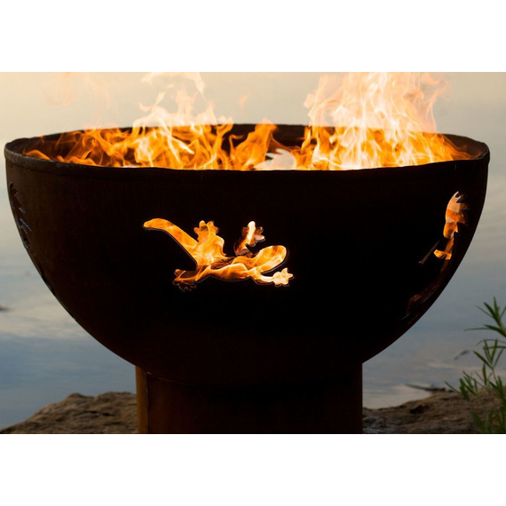 Kokopelli Gas Burning Fire Pit 36 Inches
