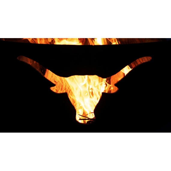 Longhorn design burning