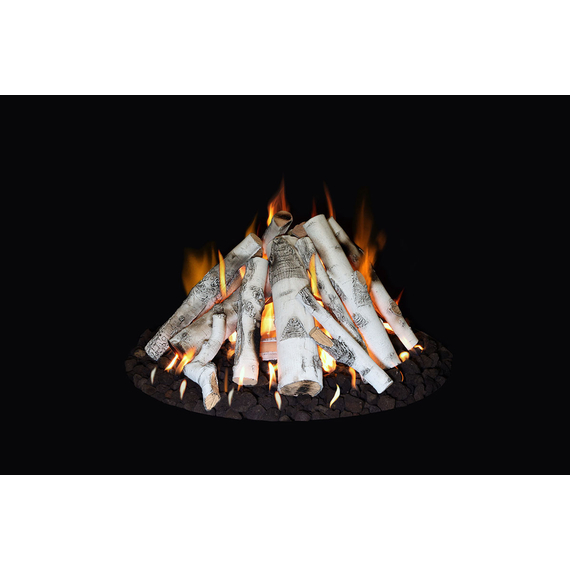 Aspen Brich Fire Pit Log Set