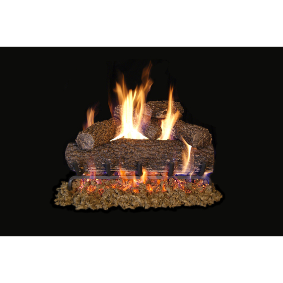 24 inch Canyon Oak Vented Gas Log Set