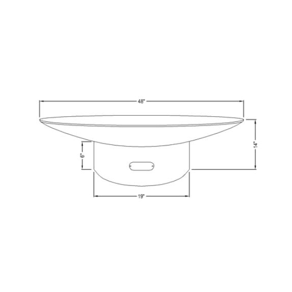 48" Asia Fire Pit Specs