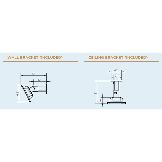 Bromic 3400W Platinum Smart-Heat Electric Heater | 220V-240V White Included Brackets