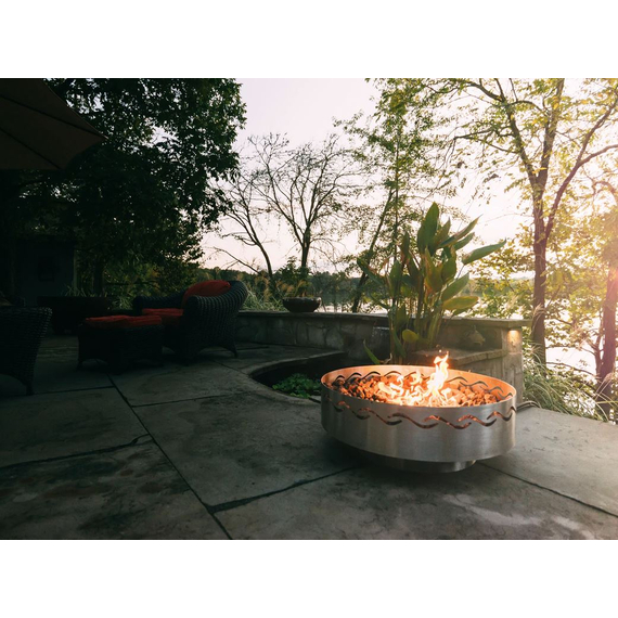 Fire Surfer Fire Pit By The Lake