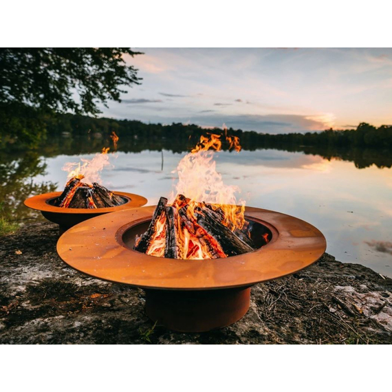 Magnum Fire Pit Burning