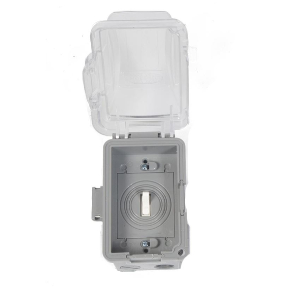 On/Off With Exterior Grade Single Gang Box and Bubble Cover