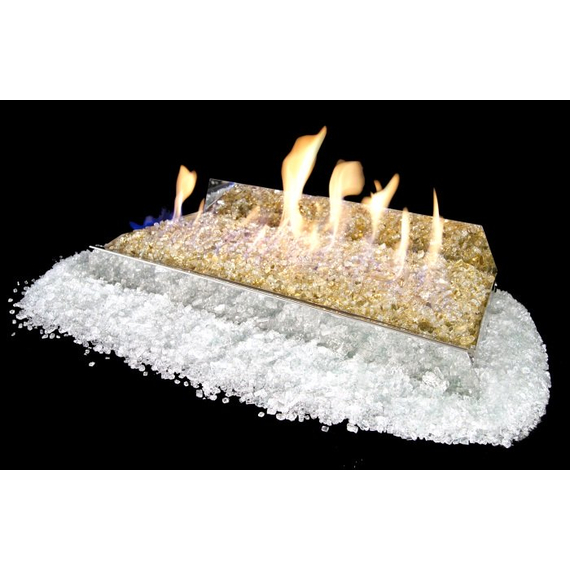 G21 Burner with Reflective Gold and Star Fyre Fyre Glass