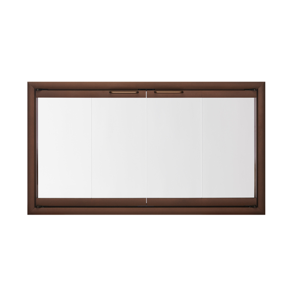 Rainbow Zero Clearance Fireplace Door in Solar Bronze