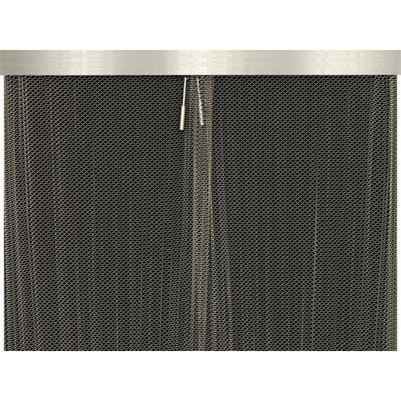 Brushed Stainless Valance And Black Screen