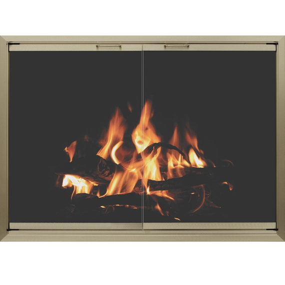3-Sided Overlap Huntress Zero Clearance Fireplace Door