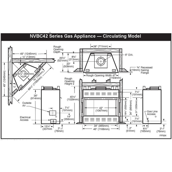 Majestic NVBC42 Specs