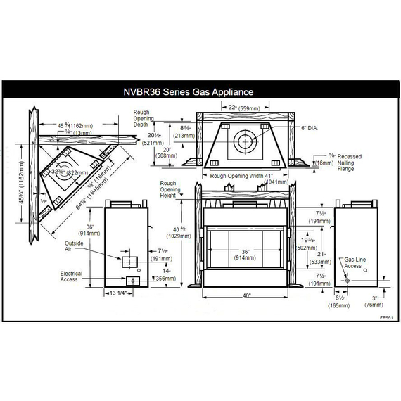 Majestic NVBR36 Specs