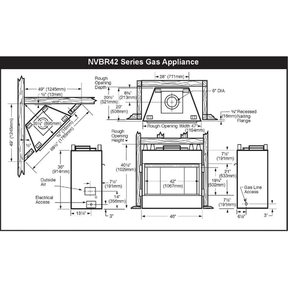 Majestic NVBR42 Specs