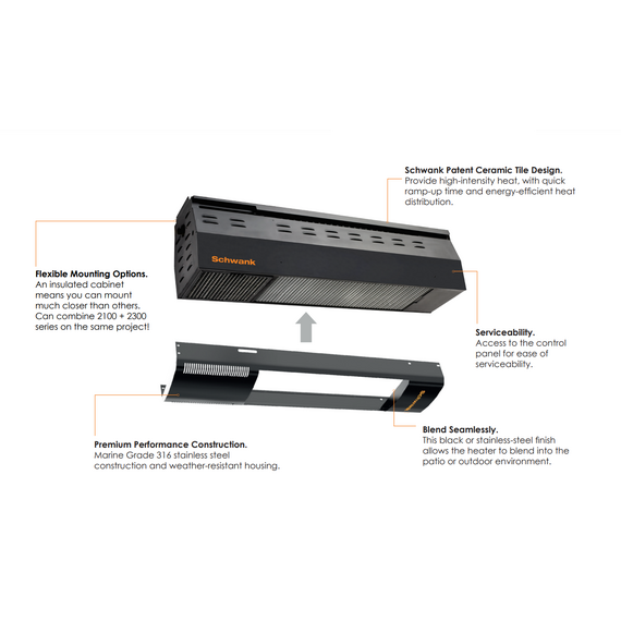 BistroSchwank 2100 Series 2-Stage Model 2152 | 36,500-50,000 BTU Features