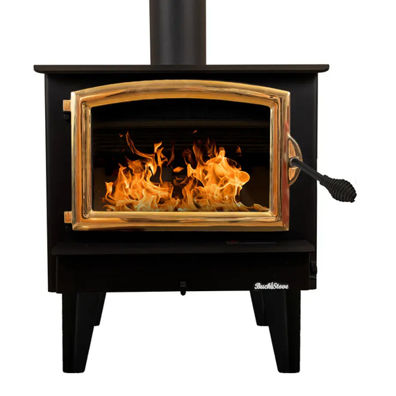 Buck Stove Model 74 Non-Catalytic Wood Burning Stove Gold Door