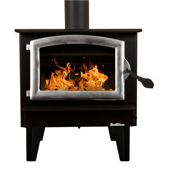Buck Stove Model 74 Non-Catalytic Wood Burning Stove Pewter Door