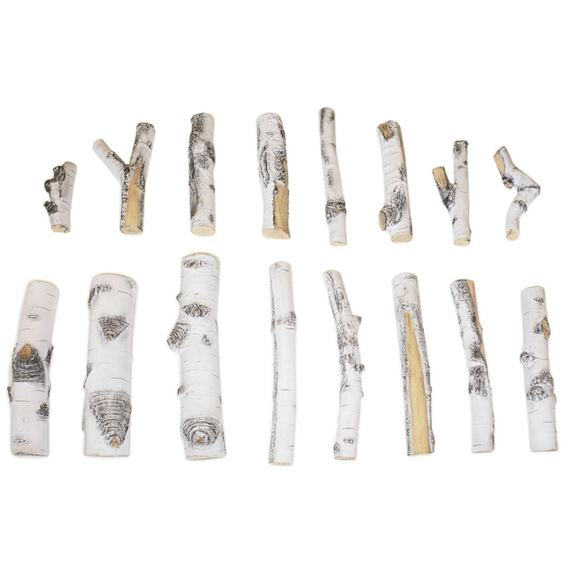 16-Piece Aspen Birch Fire Pit Logs