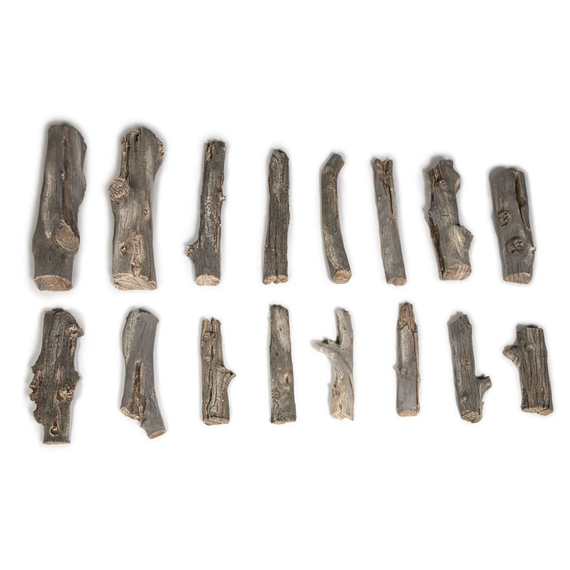 16 Piece Drifwood Firepit Log Set