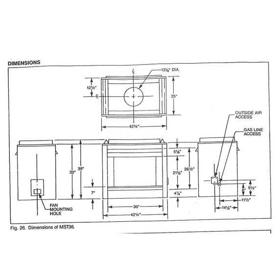 Majestic MST36 Specs