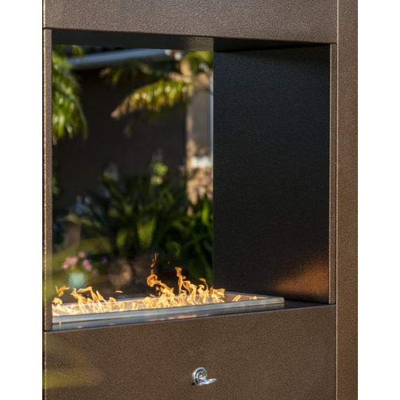 The Williams Outdoor Fireplace Burner Close Up