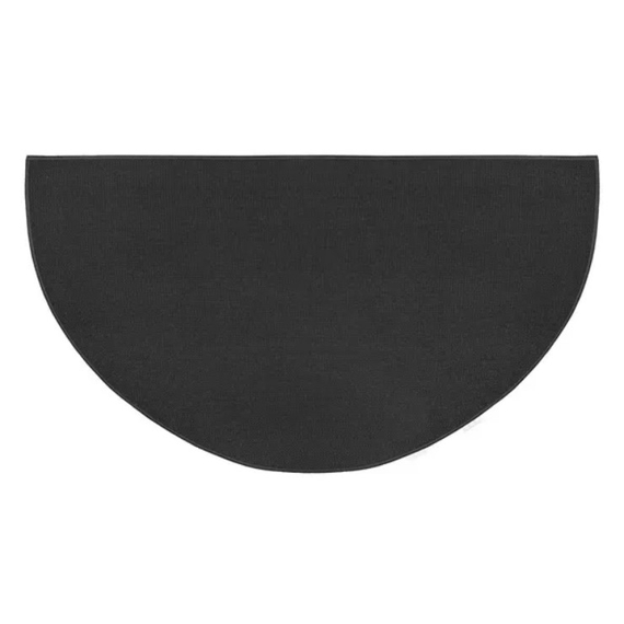 Goods of the Woods 60” x 32” Guardian Black Half-Round Hearth Rug
