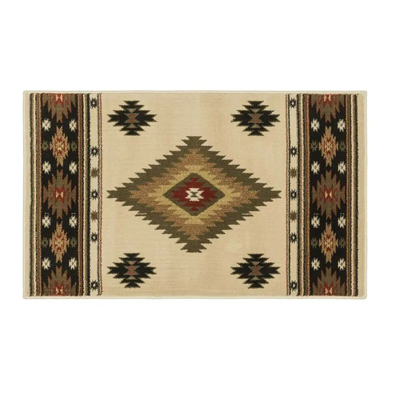 Goods of the Woods 50” x 30” Vista Desert Beige Olefin Hearth Rugs